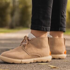 Sorel Women's SZ 8 Explorer II Drift Waterproof Chukka Boot Tawny Buff/Ceramic